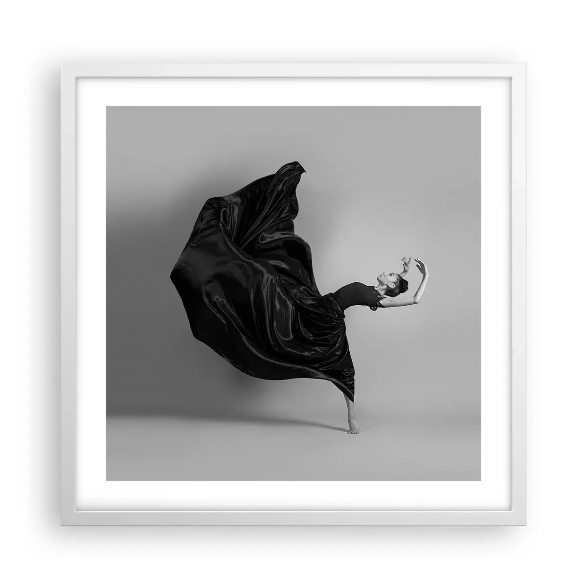 Poszter fekete keretben - Szárnyas zene - 50x50 cm