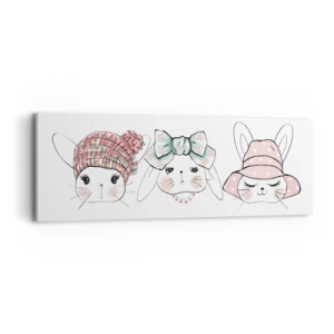 Vászonkép - Töprengő, szomorú, elégedett - 90x30 cm