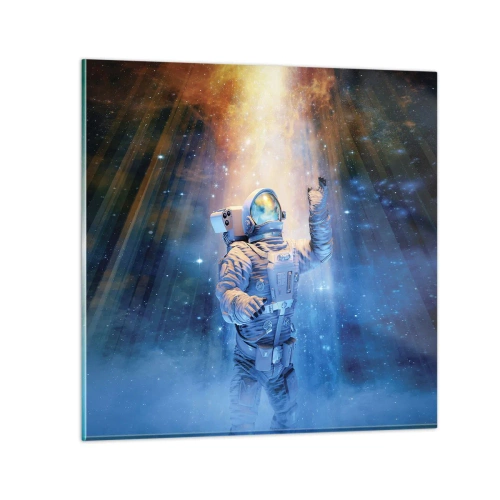 Üveg kép - Végül a célban - 40x40 cm