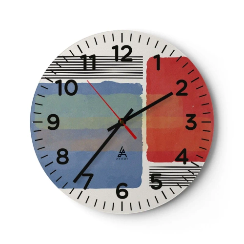 Falióra, Óra - A geometria szelleme és betűje - 40x40 cm