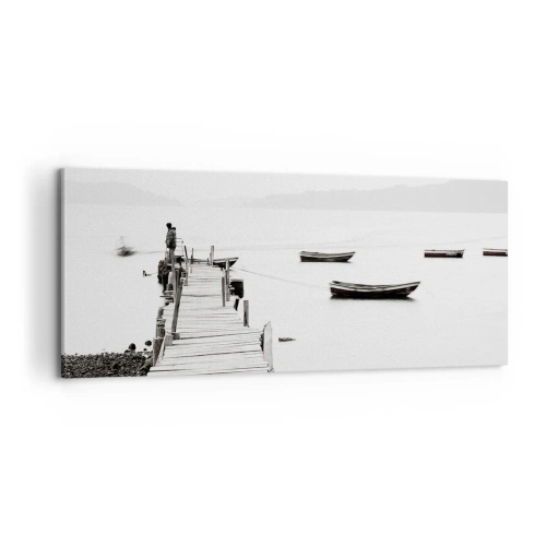 Vászonkép - Csendes és tiszta víz felett - 100x40 cm