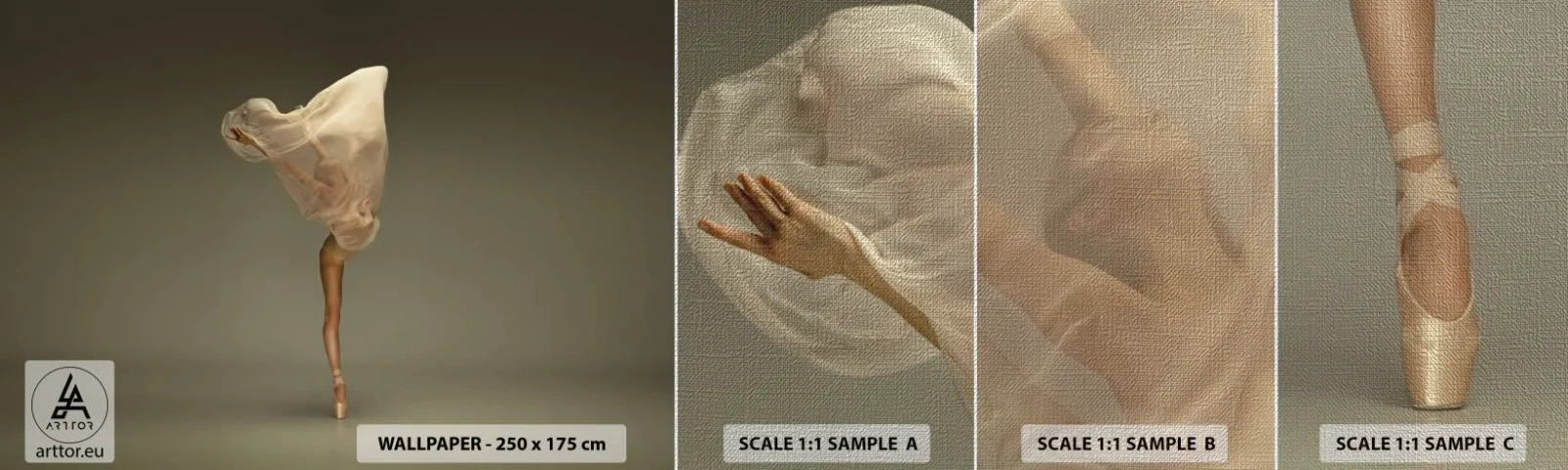 Fotótapéta Minta Premium Canvas - Hamarosan felrepül - Balerina, Tánc, Balett - 100x30 cm