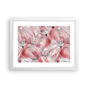 Poszter fekete keretben - Madári  corps de ballet - 40x30 cm