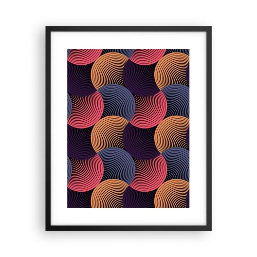 Poszter fehér keretben - Körkörös ritmusban - 40x50 cm