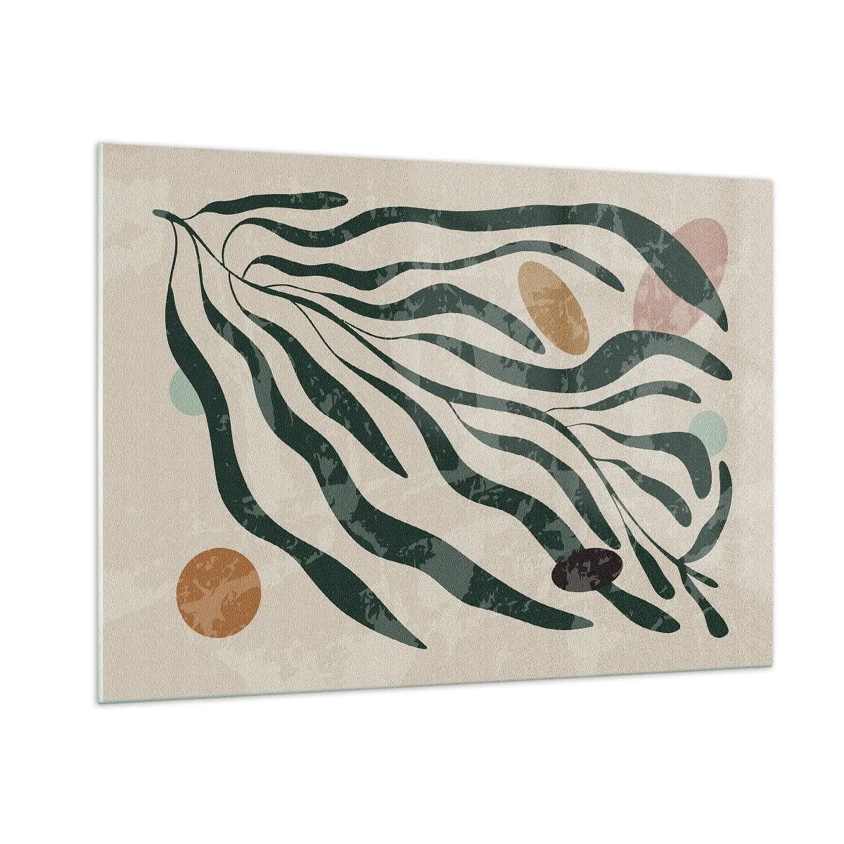 Üveg kép - Zöldek között - 100x70 cm