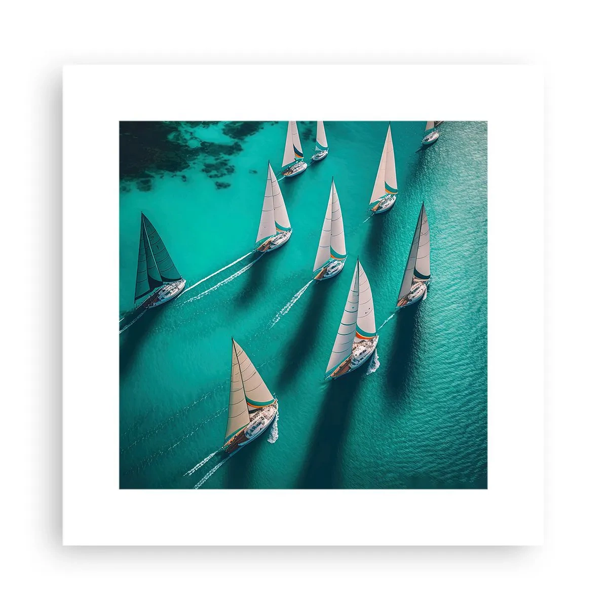 Poszter - Versengés a széllel - 30x30 cm