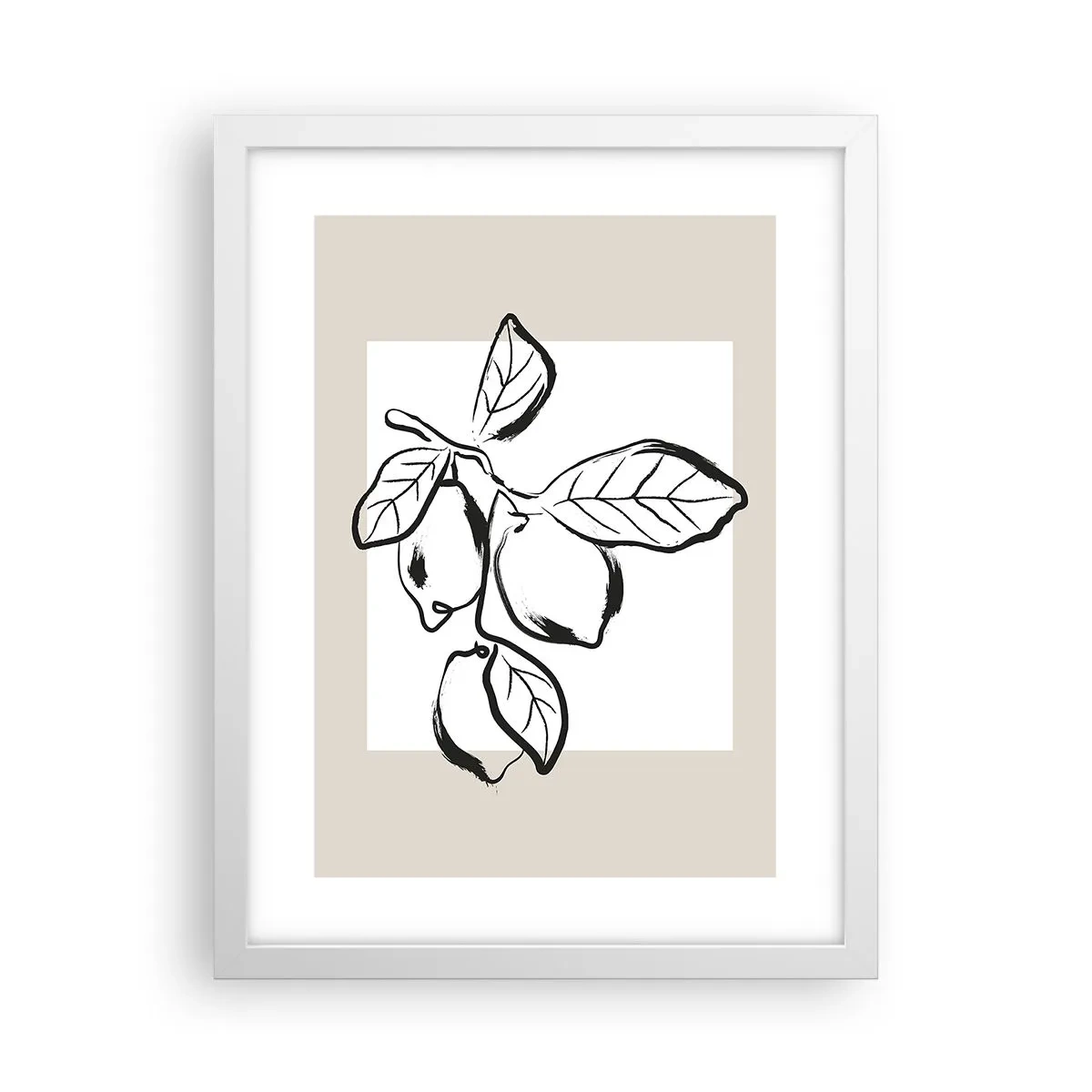 Poszter fekete keretben - Ahol a citrom érik... - 30x40 cm