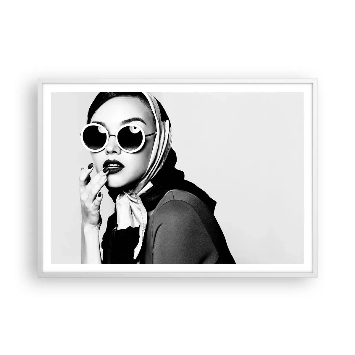 Poszter fekete keretben - Üdvözlet a 60-as évekből - 100x70 cm