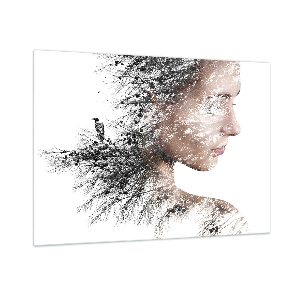 Üveg kép - Az erdő szelleme - 100x70 cm