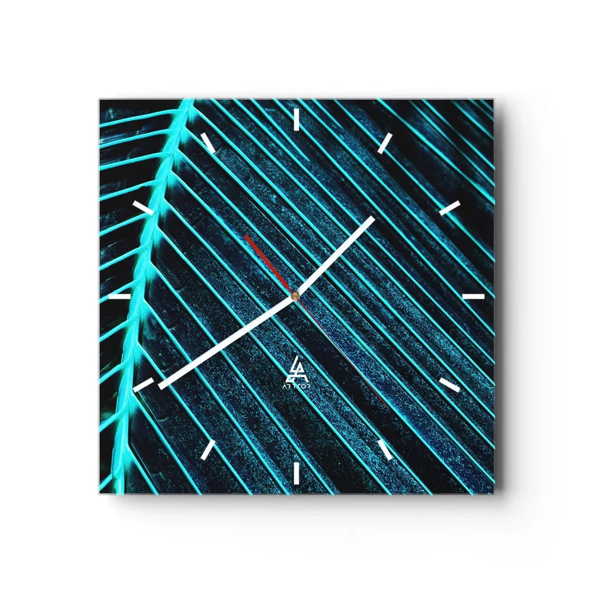 Falióra, Óra - A zöld textúrája - 40x40 cm
