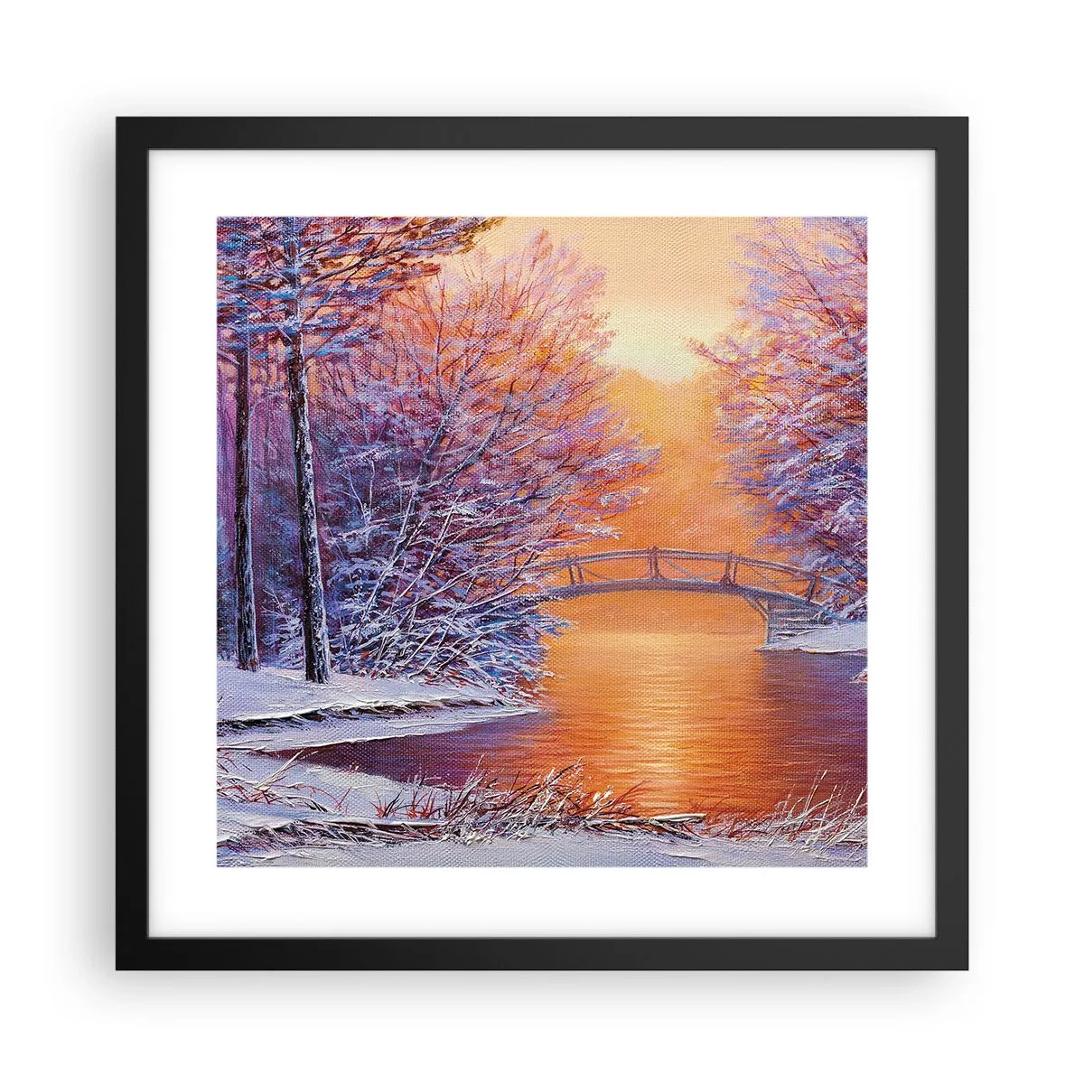 Poszter fehér keretben - Találkozzunk itt - 40x40 cm