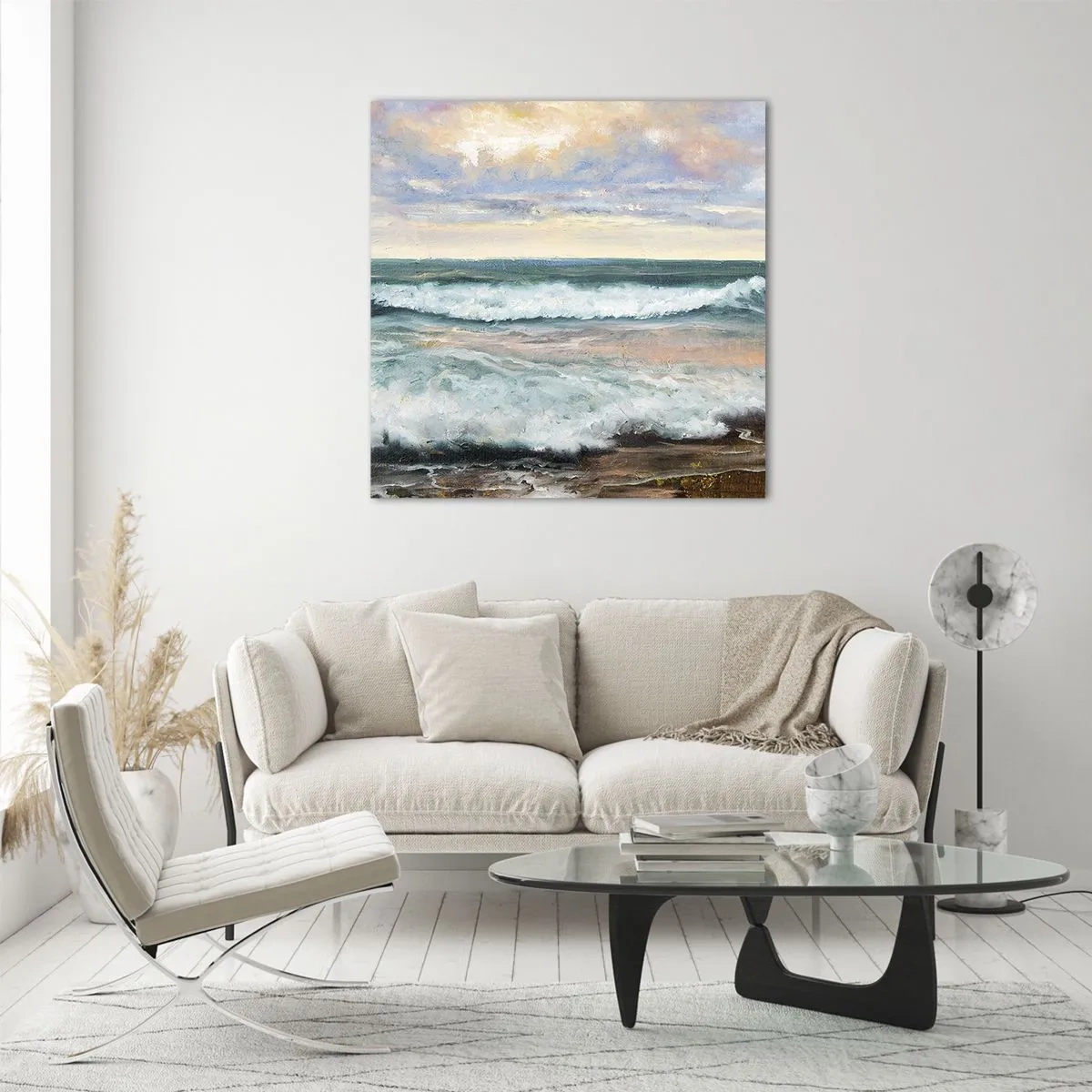 Üveg kép - Itt kisimítod a lelked - 70x70 cm