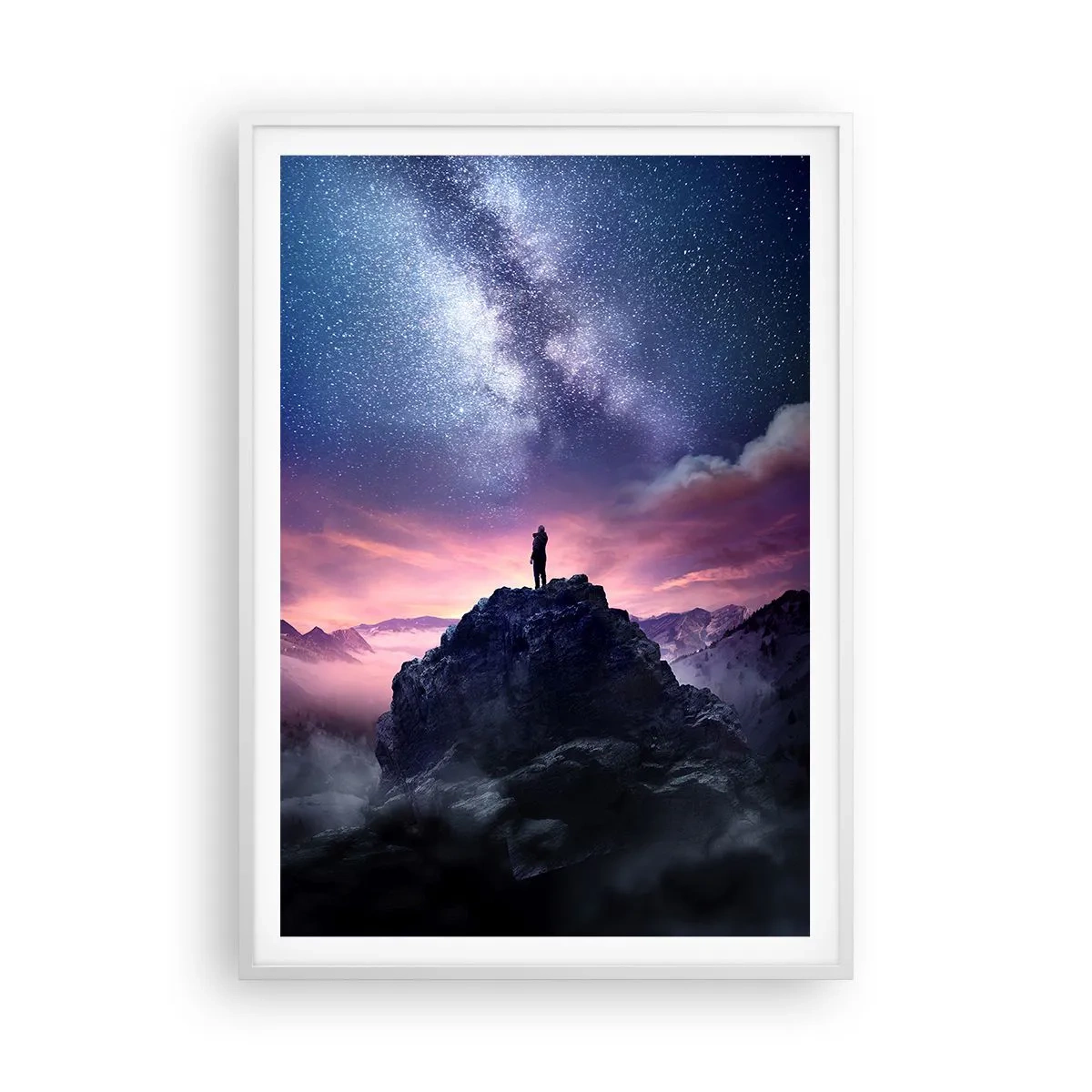 Poszter fekete keretben - És megérezte az életet - 70x100 cm