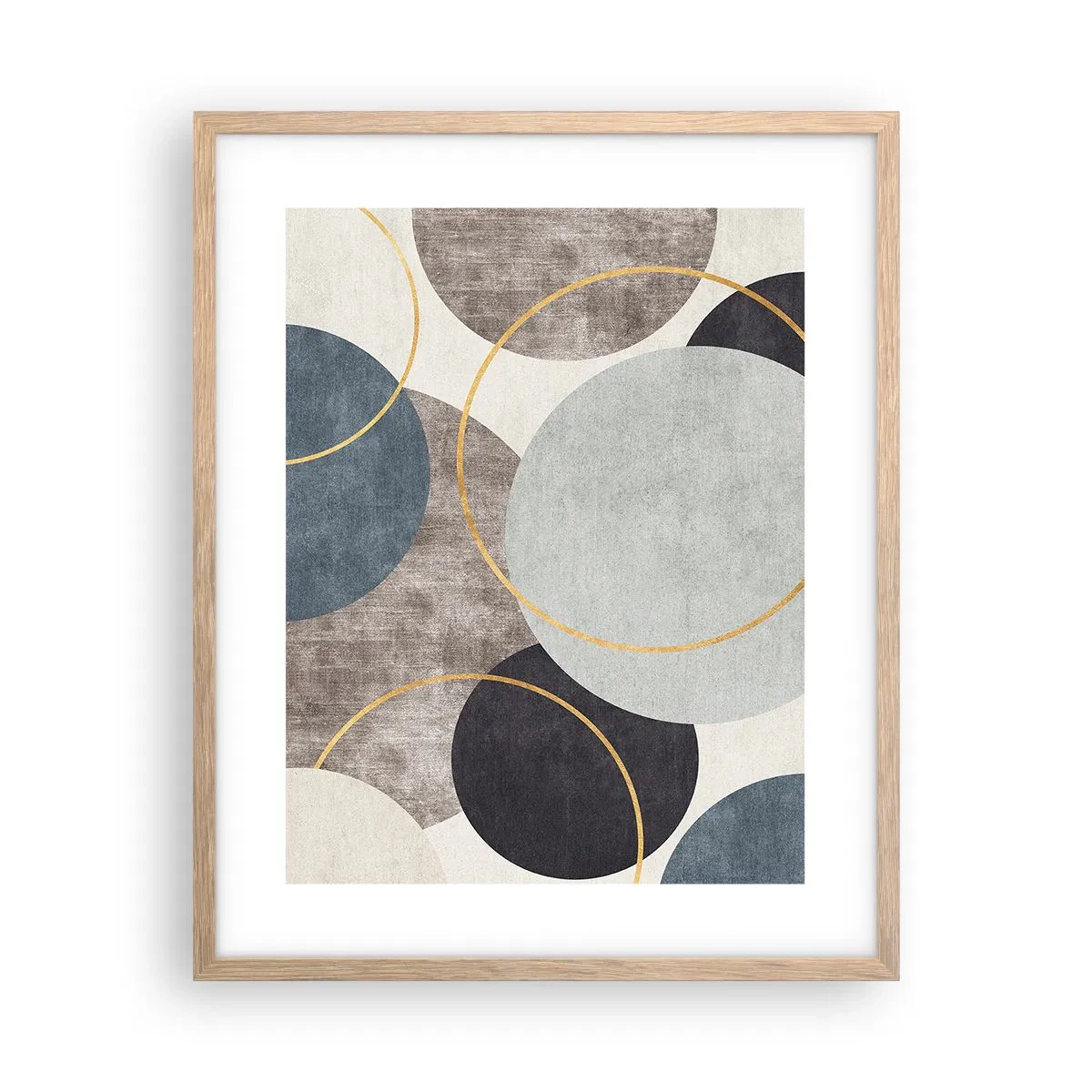 Poszter világos tölgy keretben - Kerékről kerékre - 40x50 cm