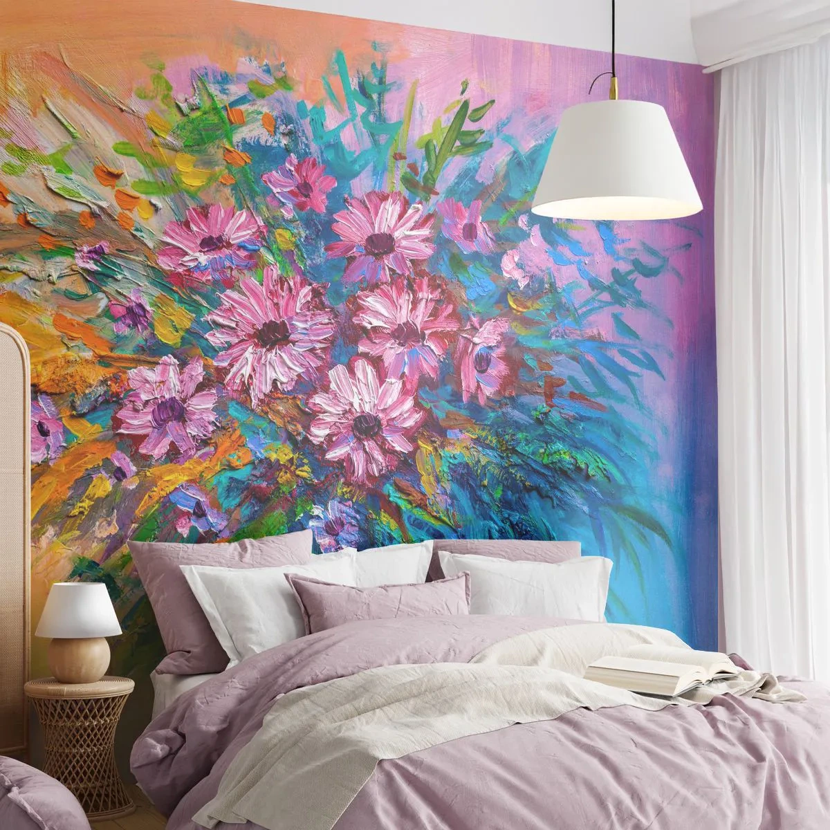 Fotótapéta Premium Canvas - Életenergia - Virágok, Csokor virág, Kert - 250x175 cm