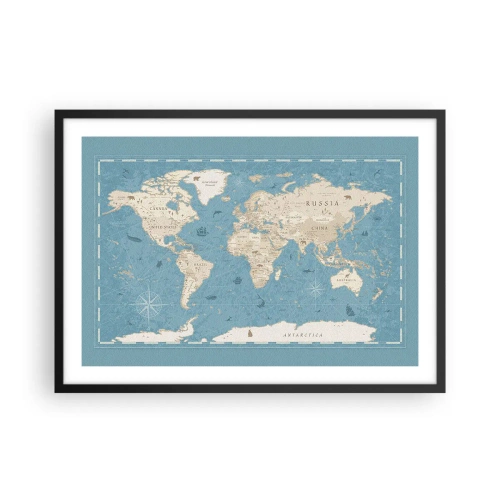 Poszter fehér keretben - Egy világ karnyújtásnyira - 70x50 cm