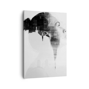 Vászonkép - Az üveg mind a két oldalán - 50x70 cm