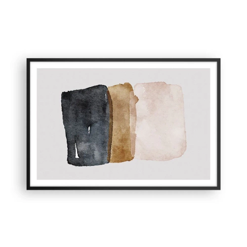 Poszter fehér keretben - A föld színeinek kompozíciója - 91x61 cm