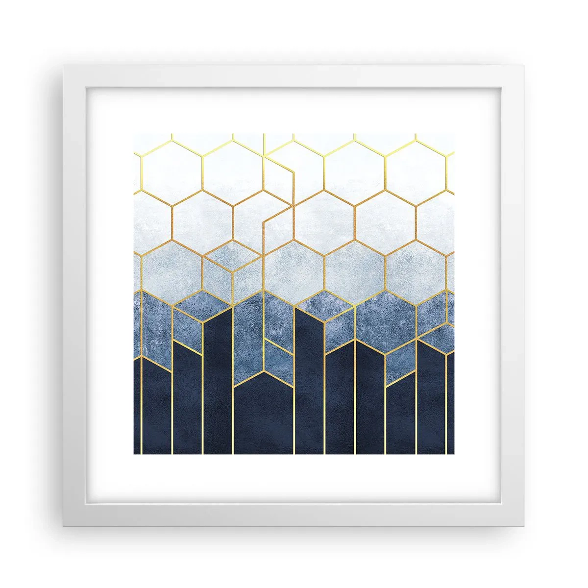 Poszter fekete keretben - Kompozíció szinkópa ritmusban - 30x30 cm