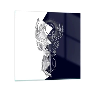 Üveg kép - Az ellentétek harca és egysége - 50x50 cm