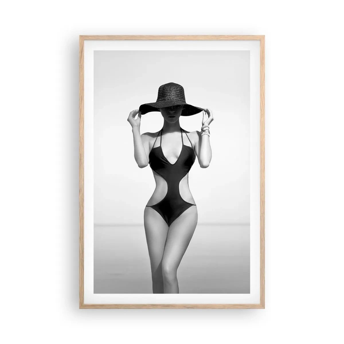 Poszter világos tölgy keretben - A nevem Elegance - 61x91 cm