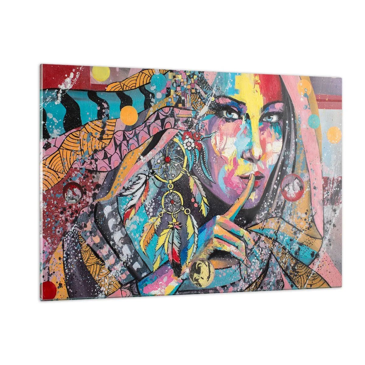 Üveg kép - Maradj csendben, amíg meg nem érted - 120x80 cm