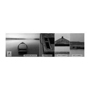 Fotótapéta Minta Premium Sand - Vágyódás és melankólia - Tájkép, Tó, Hajó - 100x30 cm