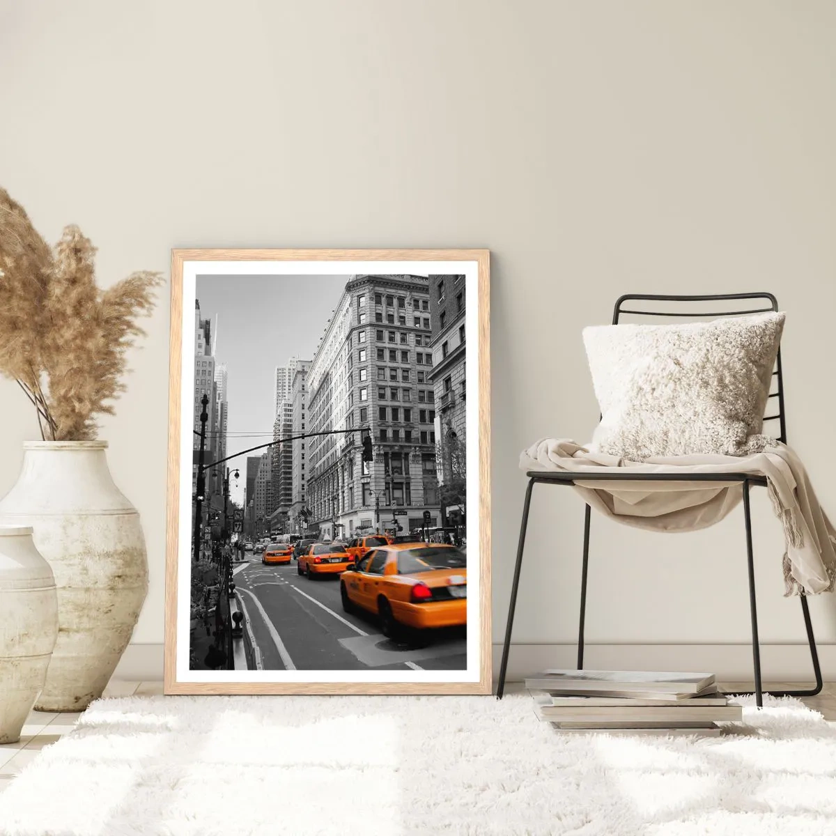 Poszter világos tölgy keretben - Nagyvárosi napok - 30x40 cm