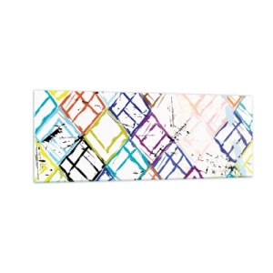 Üveg kép - Bérelhető cellák - 140x50 cm