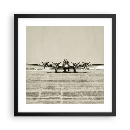 Poszter fehér keretben - Mint mindig készen - 40x40 cm