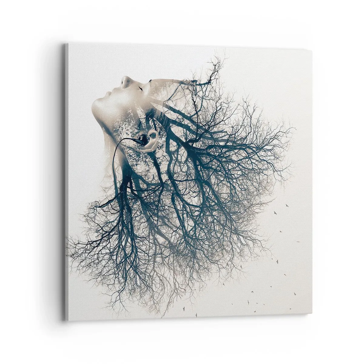 Vászonkép - Hallgatva a fa suttogását - 70x70 cm