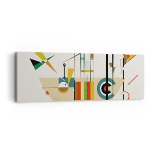 Vászonkép - És nevet a világ - 90x30 cm