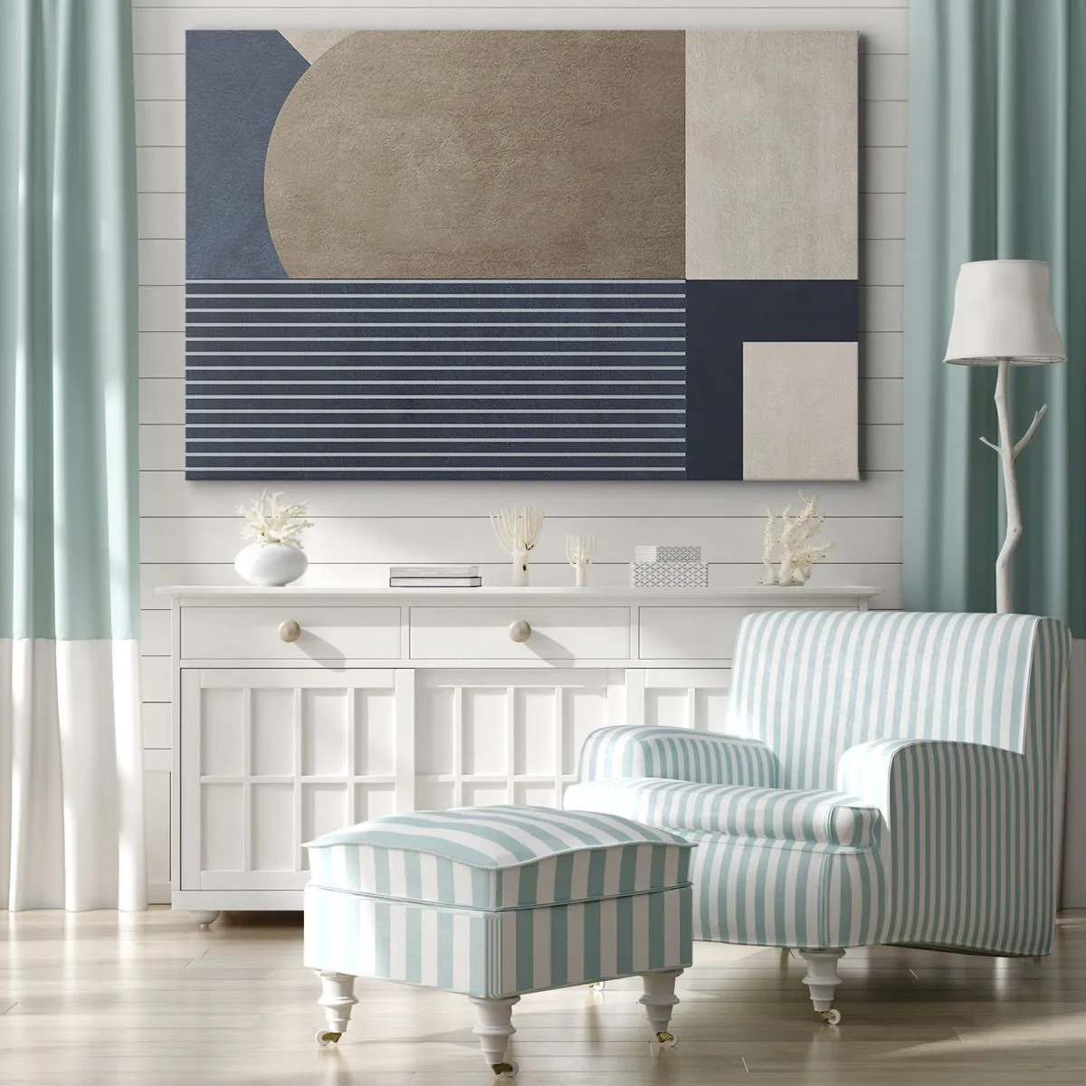 Vászonkép - Az egyszerűség és a kerekség kompozíciója - 100x70 cm