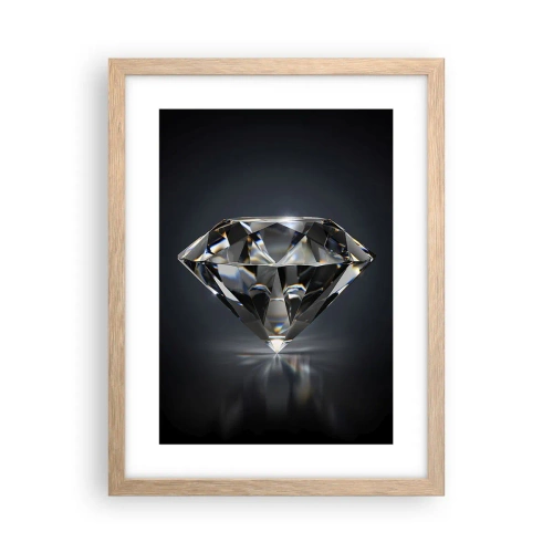 Poszter világos tölgy keretben - Best girls friend - 30x40 cm