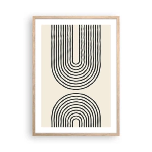 Poszter világos tölgy keretben - Bármelyik percben ... - 50x70 cm