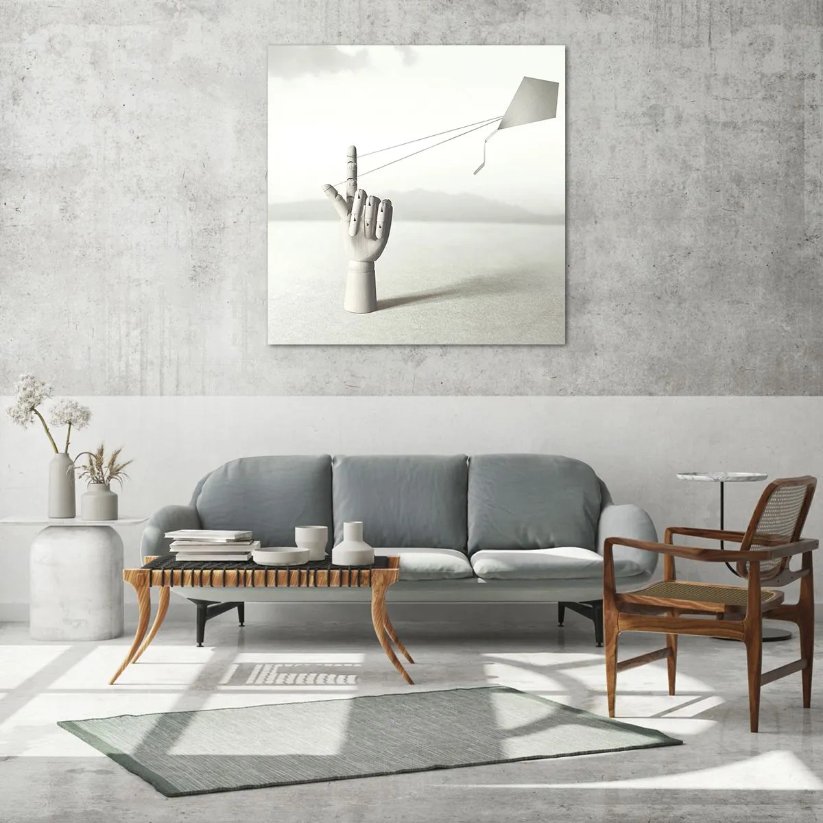 Üveg kép - Erőpróba - 70x70 cm