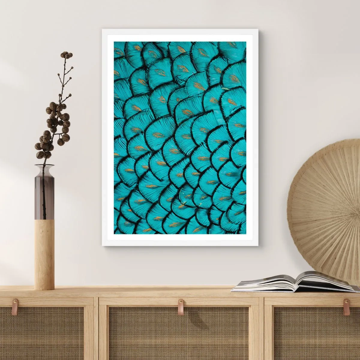 Poszter fekete keretben - A tollak nagy gálája - 61x91 cm