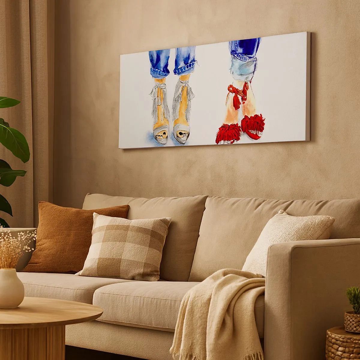 Vászonkép - Talán elmegyünk sétálni? - 100x40 cm