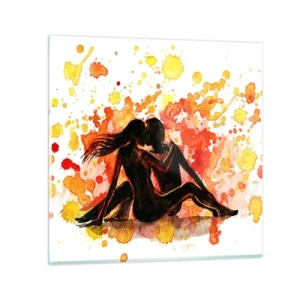 Üveg kép - És világosság lett - 70x70 cm