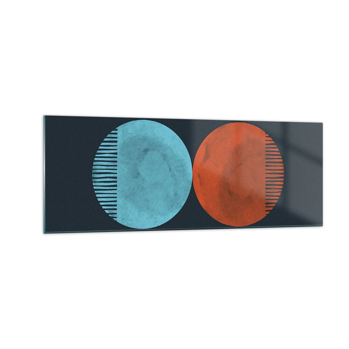 Üveg kép - Csak a geometria? - 140x50 cm