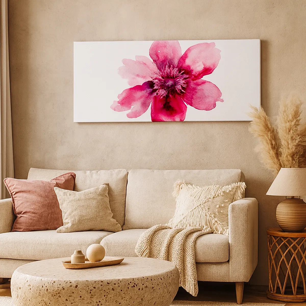 Vászonkép - Kármin illatos csók - 30x30 cm