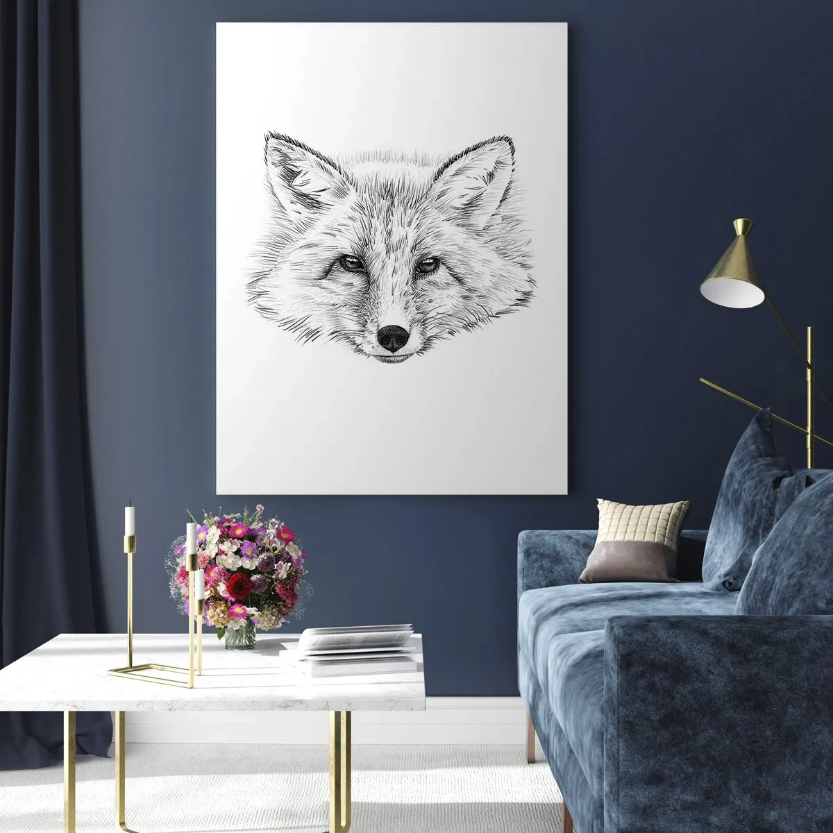 Üveg kép - Hazudhatnak ezek a szemek? - 50x70 cm