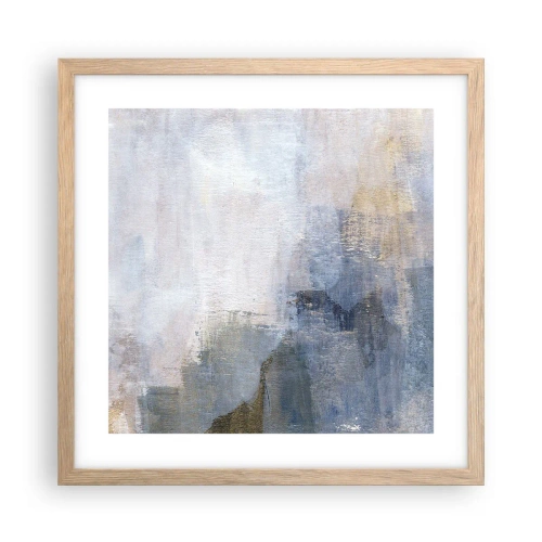 Poszter világos tölgy keretben - Színtónusok és akkordok - 40x40 cm