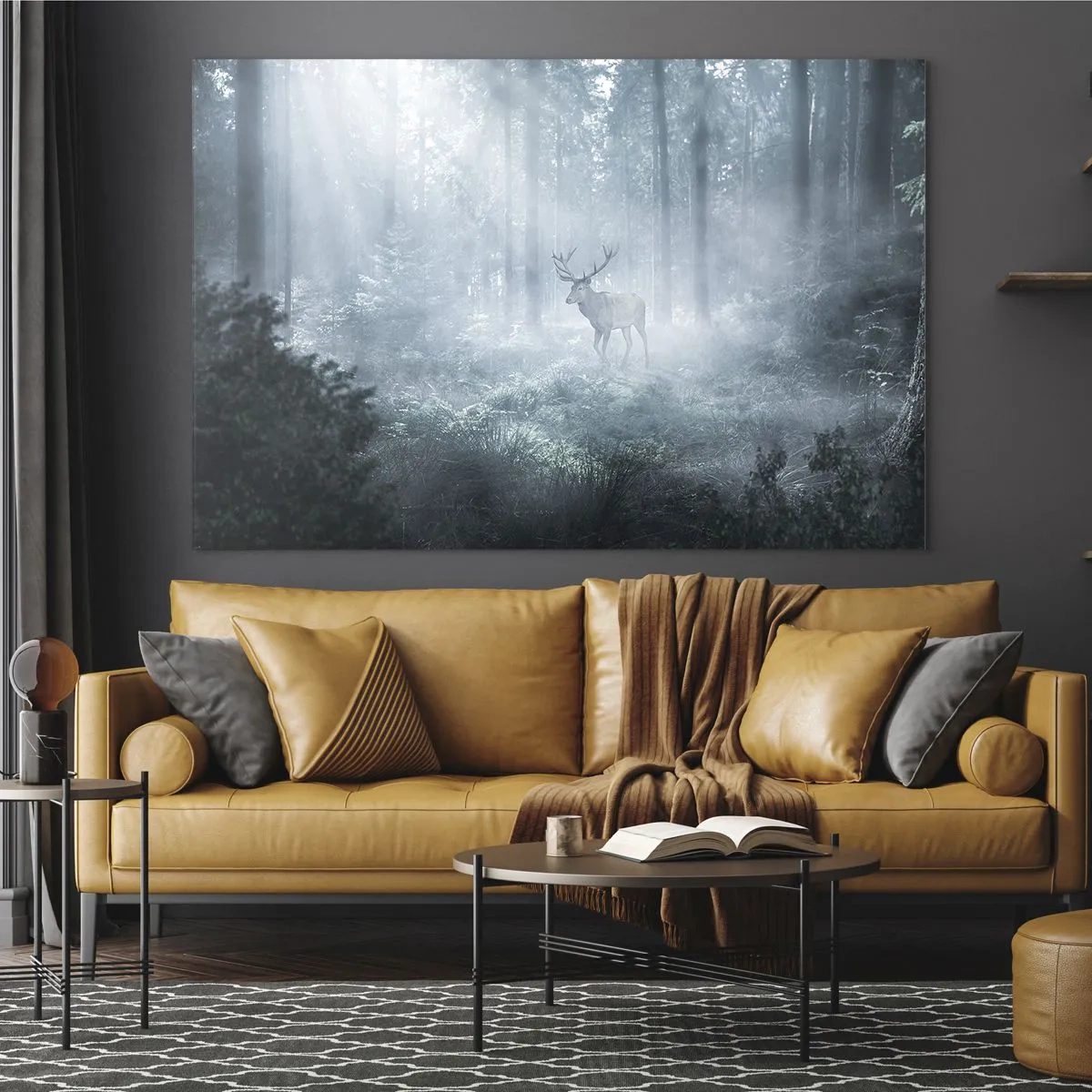 Üveg kép - Reggeli birtokellenőrzés - 100x70 cm