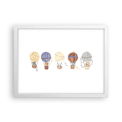 Poszter fekete keretben - Barátok egy utazáson - 40x30 cm