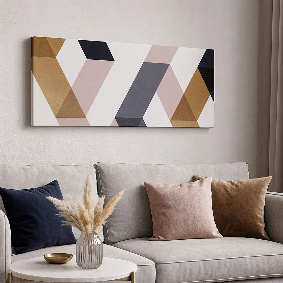 Vászonkép - Síkok és szögek - 100x40 cm