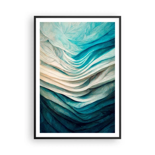 Poszter fehér keretben - Kék telhetetlenség - 70x100 cm