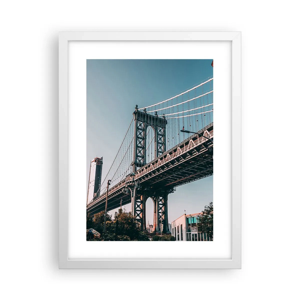 Poszter fekete keretben - A város hullámai fölött - 30x40 cm