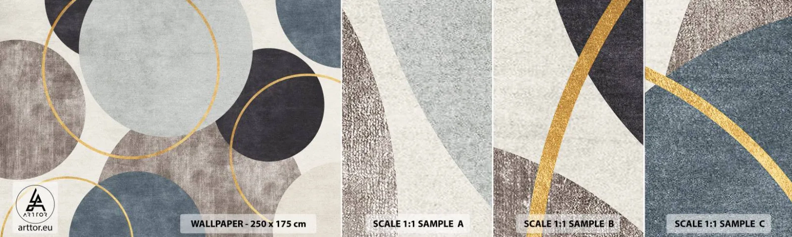 Fotótapéta Minta Standard Eco - Kerékről kerékre - kerületek, Minimalista, Darab - 100x30 cm