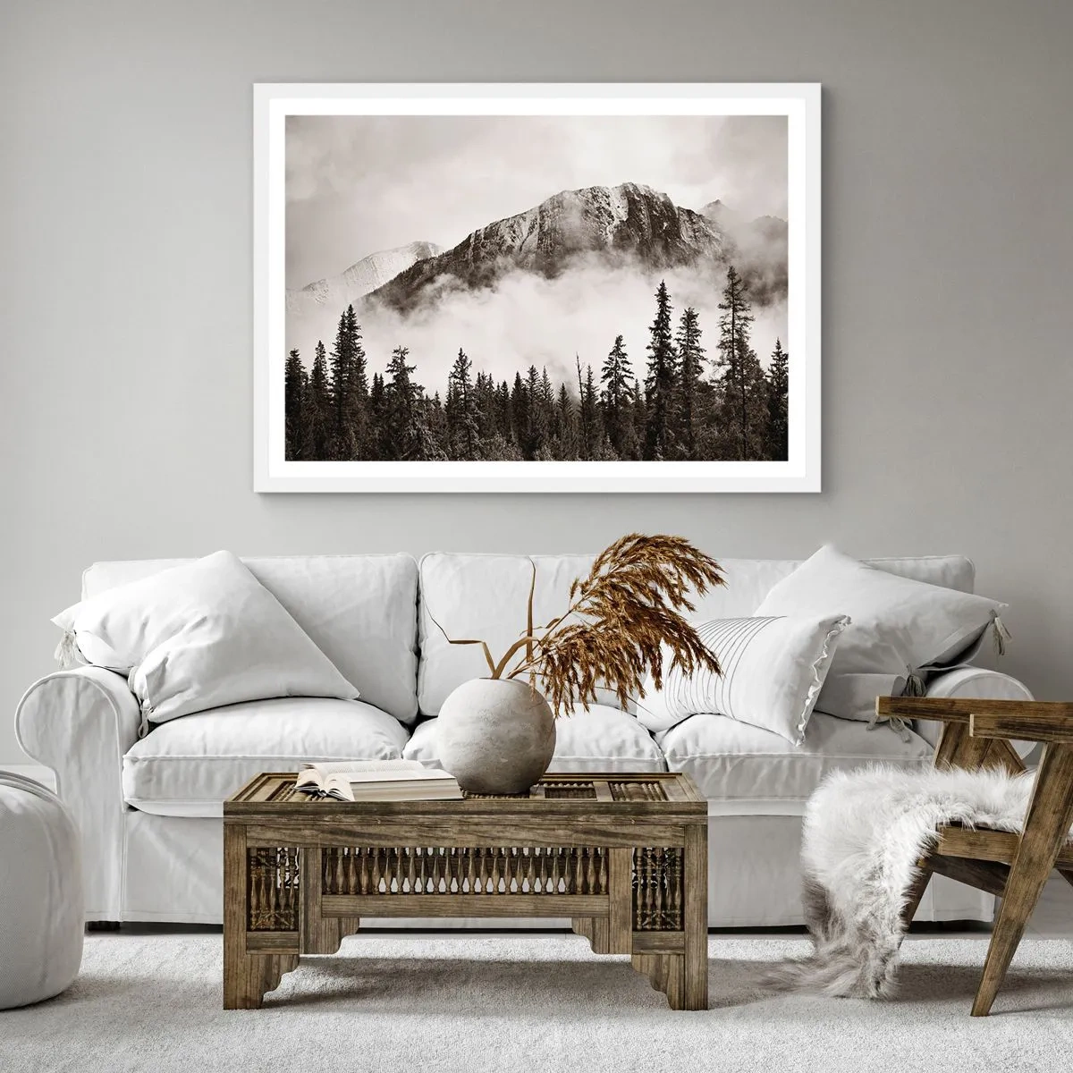 Poszter fekete keretben - Gránit uralkodó - 40x40 cm